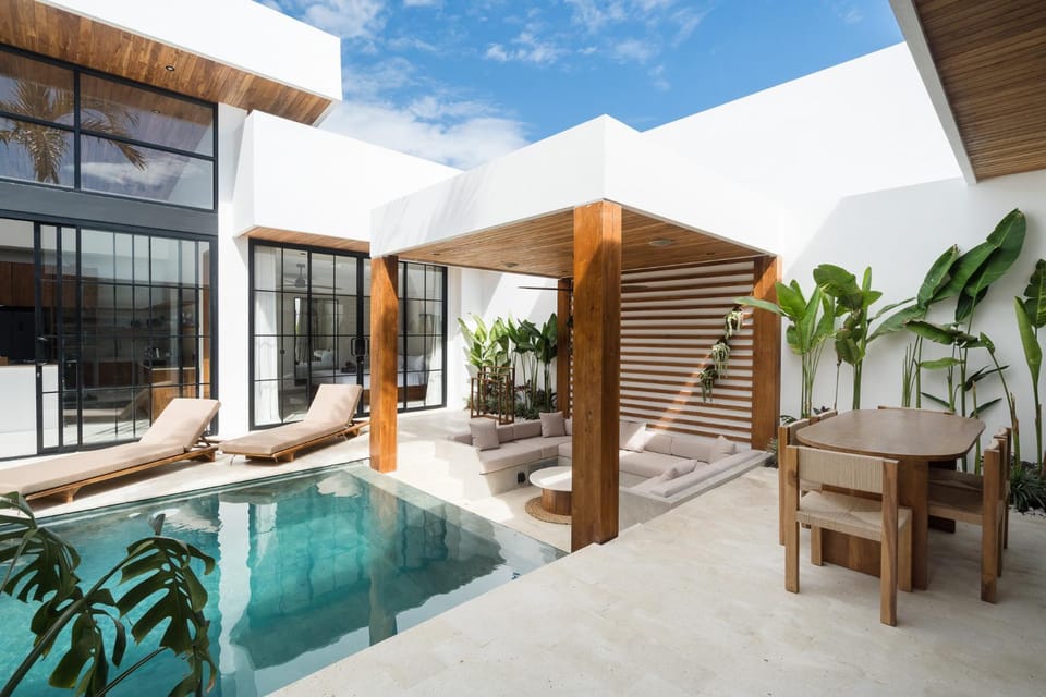Property building, Day, Seating area, Pool view, Swimming pool, sunbed