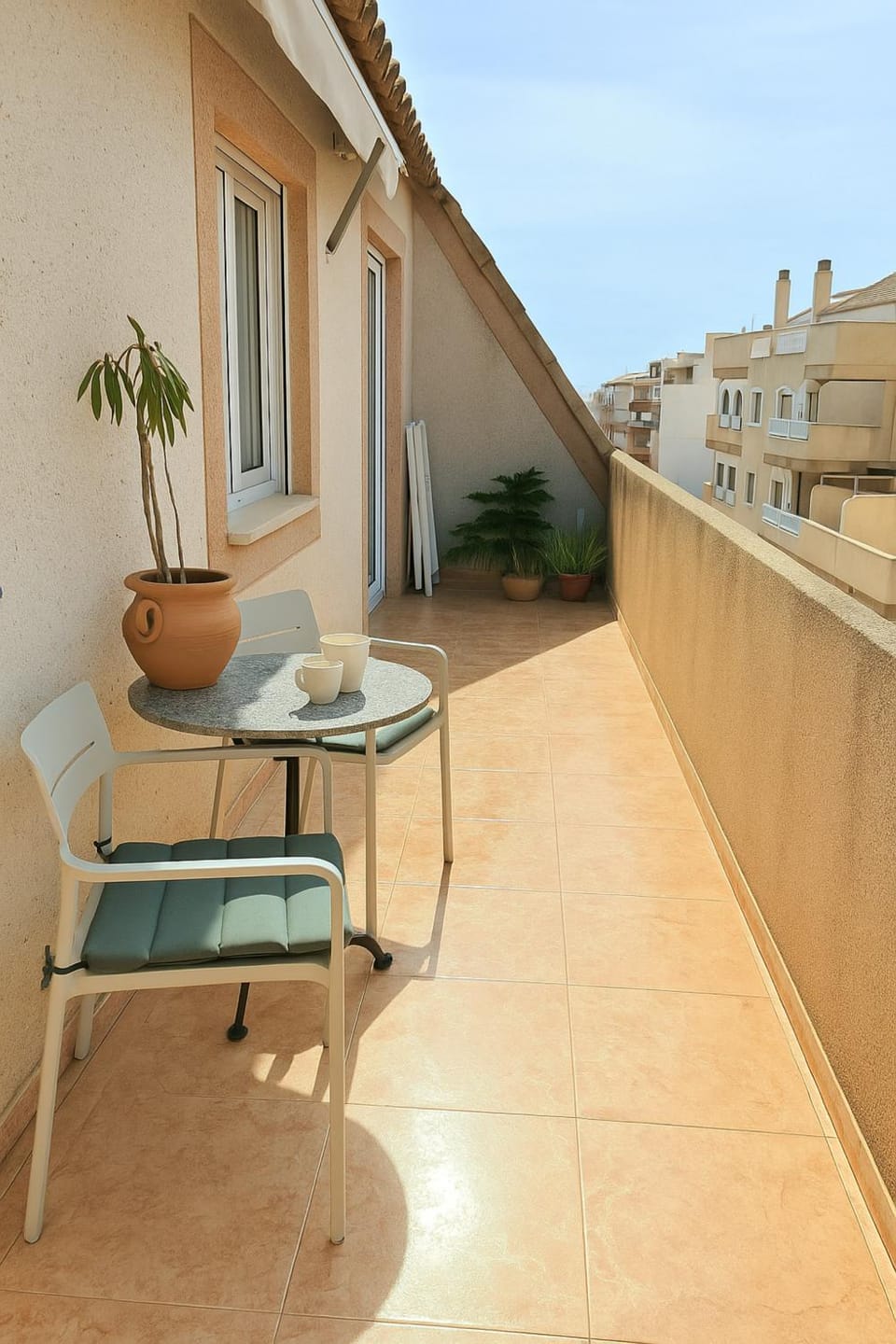 Property building, Day, View (from property/room), Balcony/Terrace, Seating area