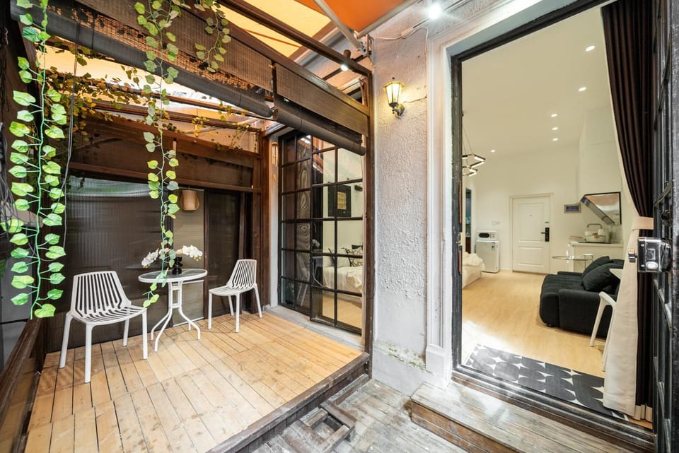 Patio, Living room, Seating area