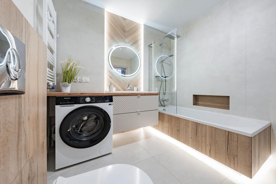 Shower, Bathroom, Bath, washing machine