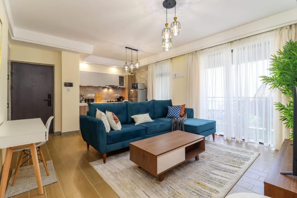 luxurious two bedroom apartment with well equipped gym,heated swimming pool, ample parking space and a relaxing rooftop with amazing city views Apartment in Nairobi