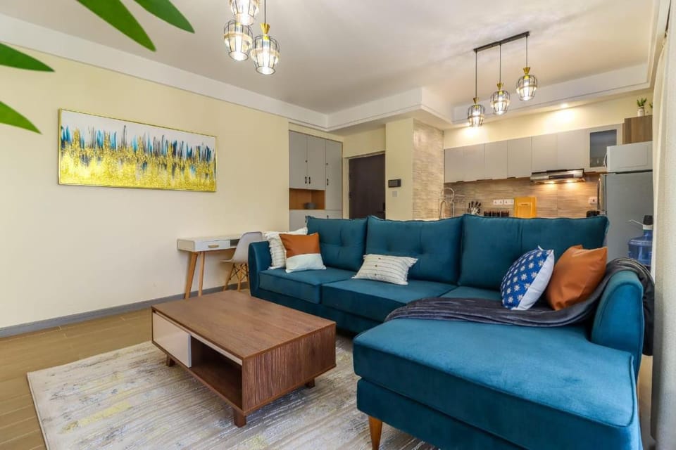 luxurious two bedroom apartment with well equipped gym,heated swimming pool, ample parking space and a relaxing rooftop with amazing city views Apartment in Nairobi