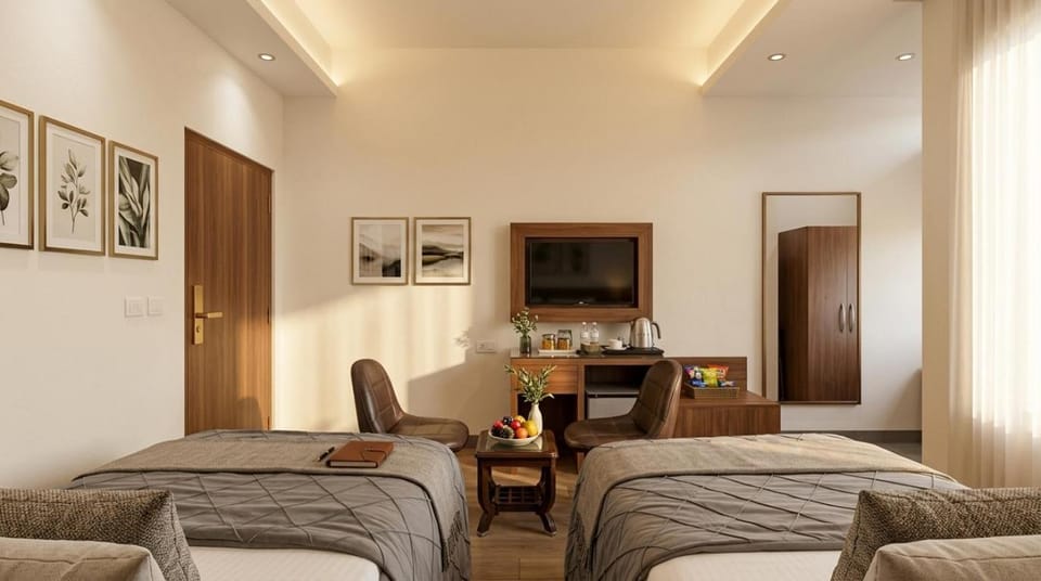 Photo of the whole room, Bedroom