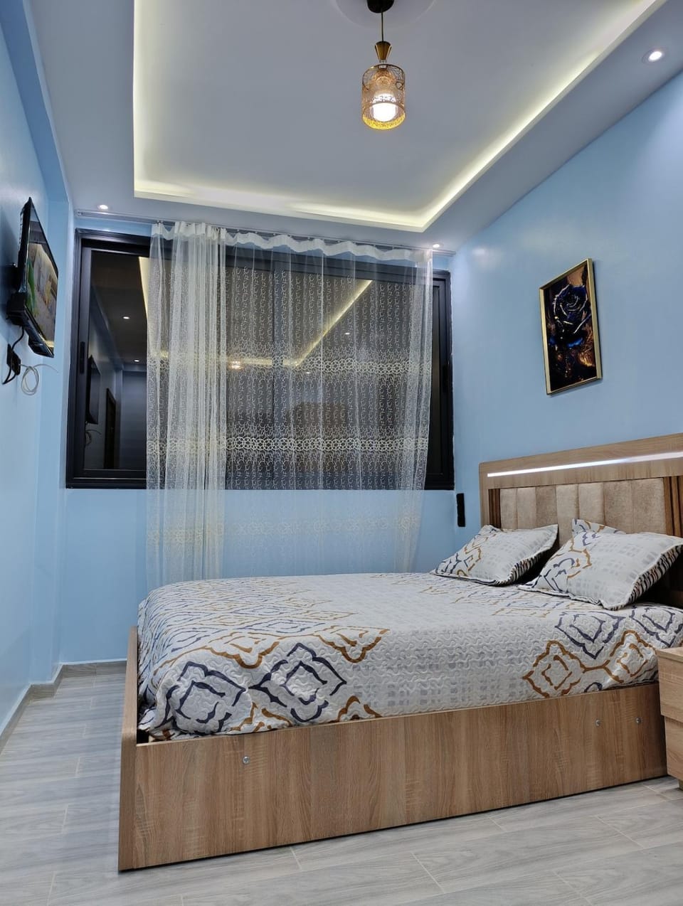 Bed, TV and multimedia, Photo of the whole room, Bedroom, Sea view, wedding