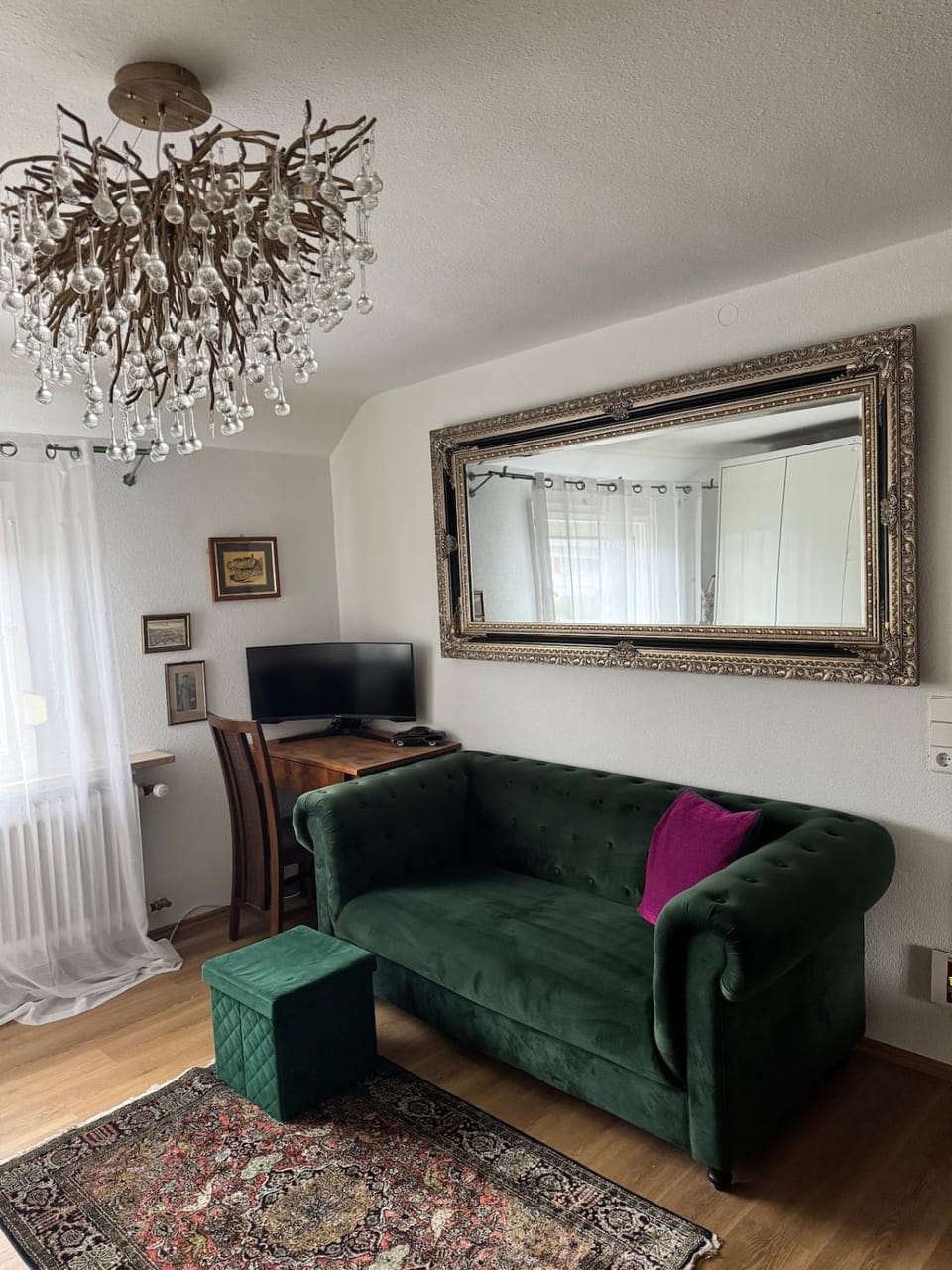 Photo of the whole room, Seating area, Bedroom