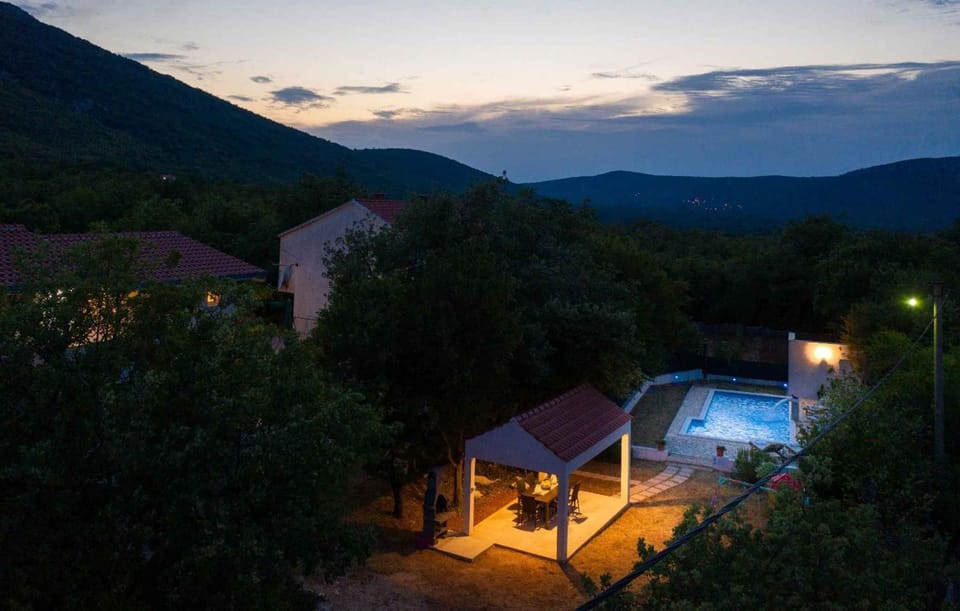 Property building, Bird's eye view, Summer