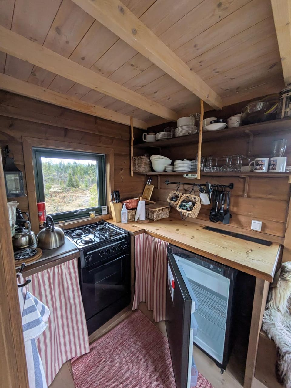 Kitchen or kitchenette, Dining area, stove