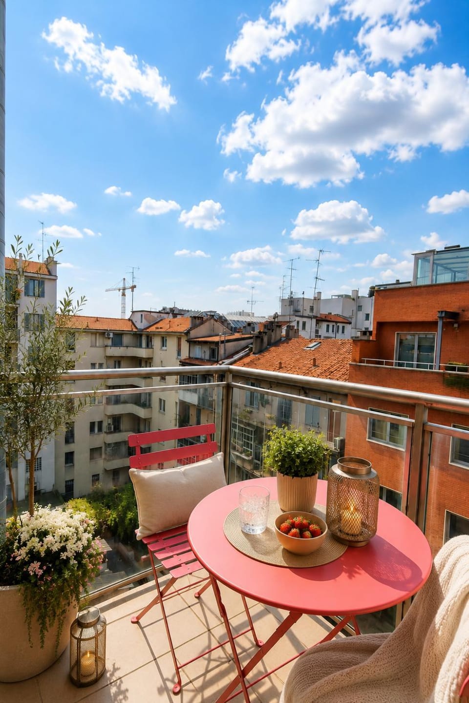 Property building, View (from property/room), Balcony/Terrace, Inner courtyard view