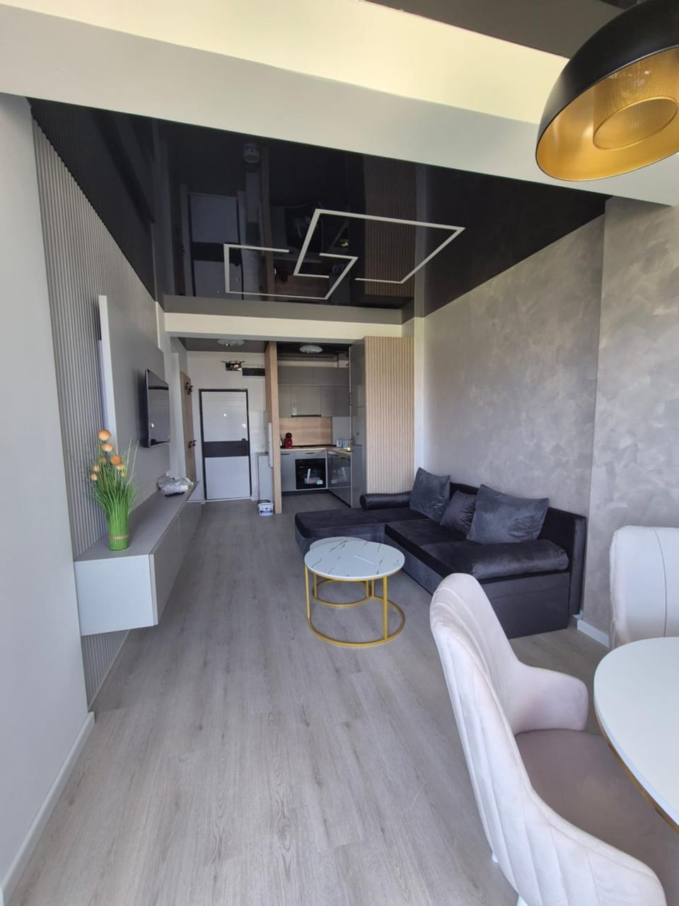 Living room, Seating area, Dining area, kitchen, air conditioner