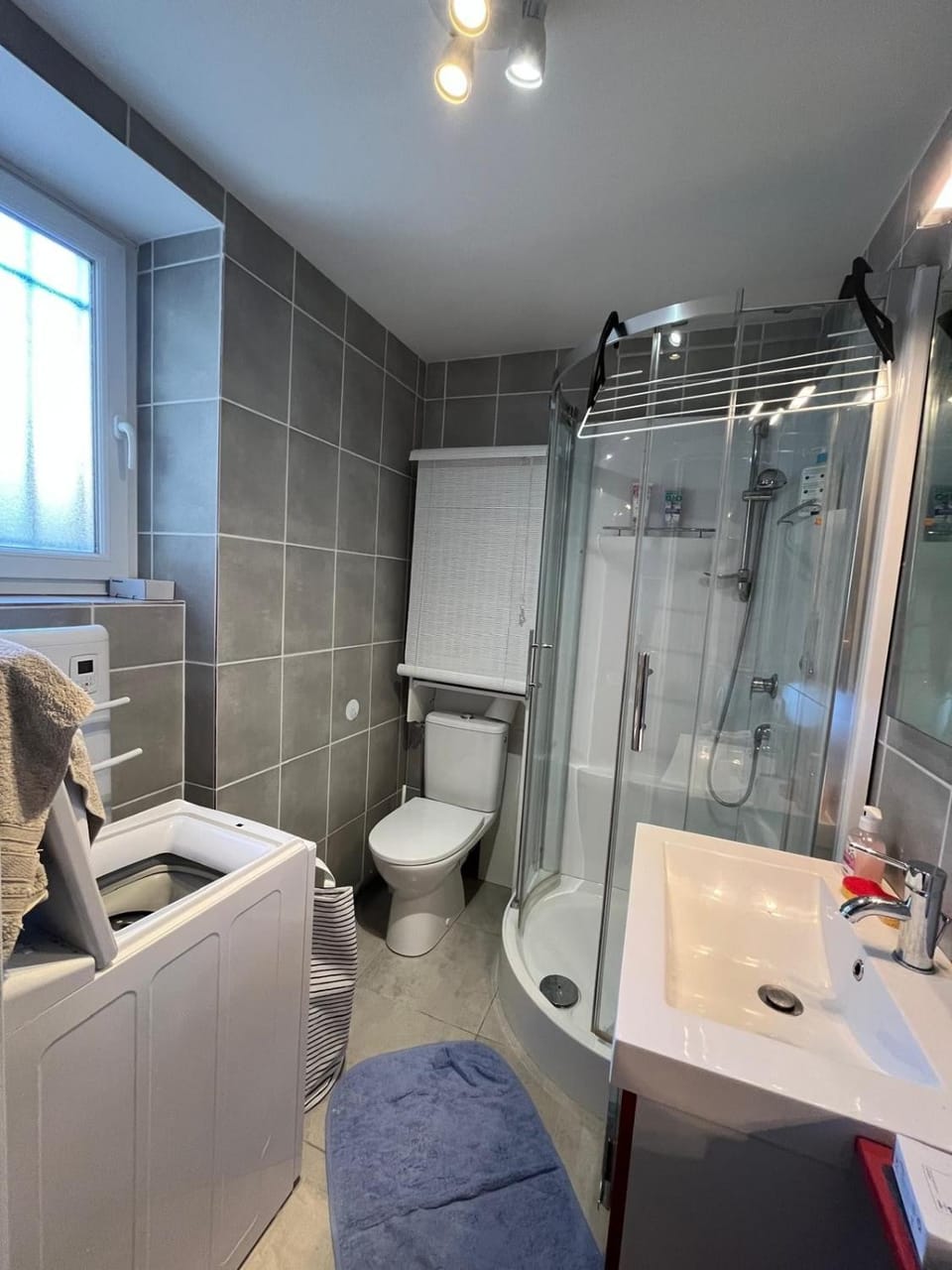 Shower, Toilet, Bathroom, towels