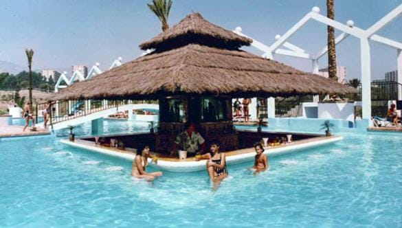 Swimming pool, group of guests