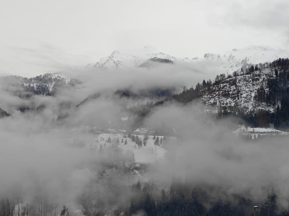 Natural landscape, Winter, Mountain view