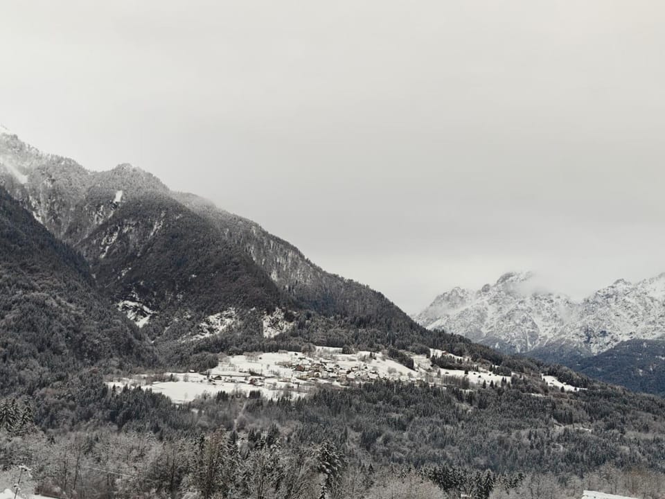 Natural landscape, Winter, Mountain view