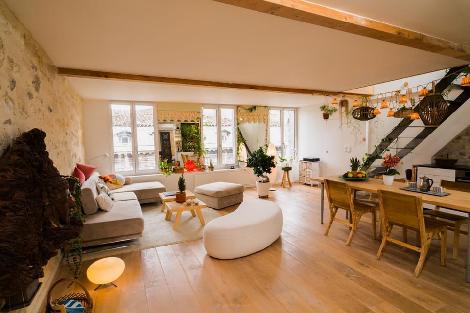 Living room, Dining area, Quiet street view