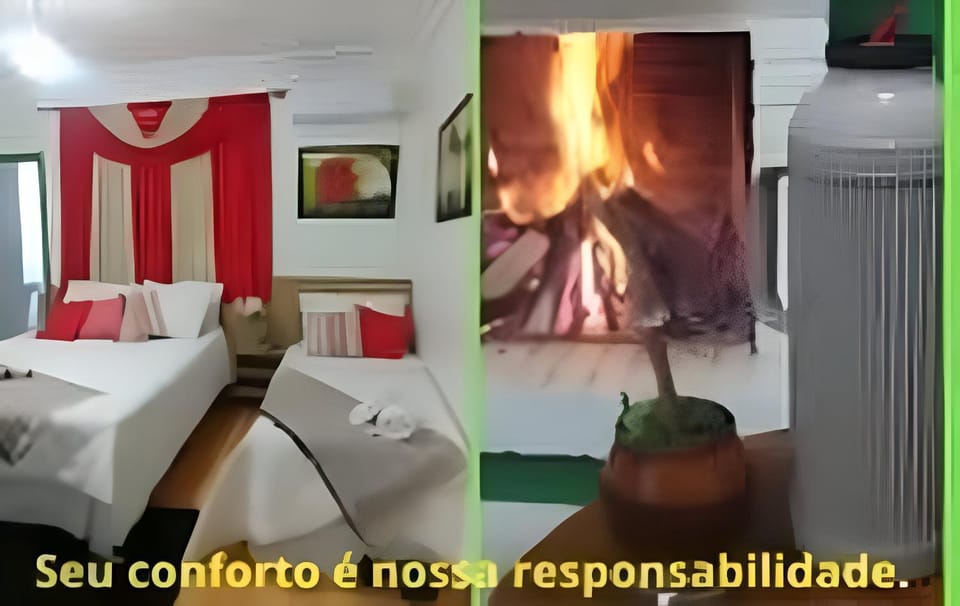 Bedroom, fireplace