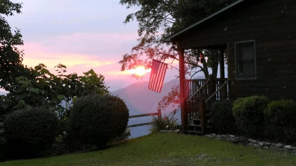 Mountain view, Sunset