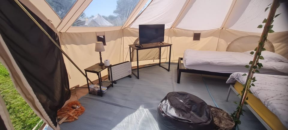Star Gazing Cozy Hot Tent with heater and tv House in Rhosyr
