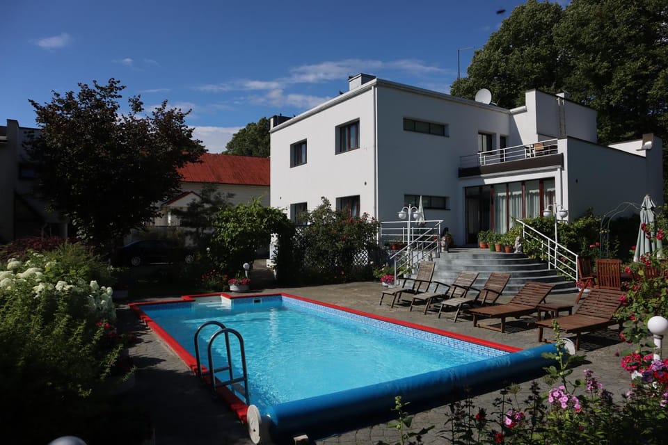 Property building, Garden, Pool view