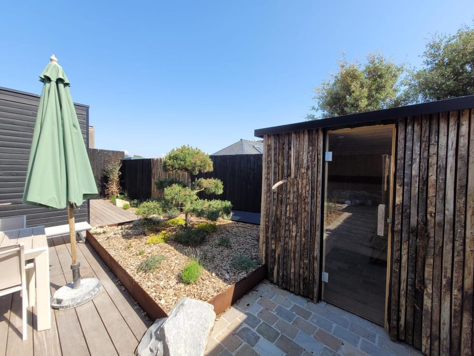 Day, Garden, Sauna, Garden view