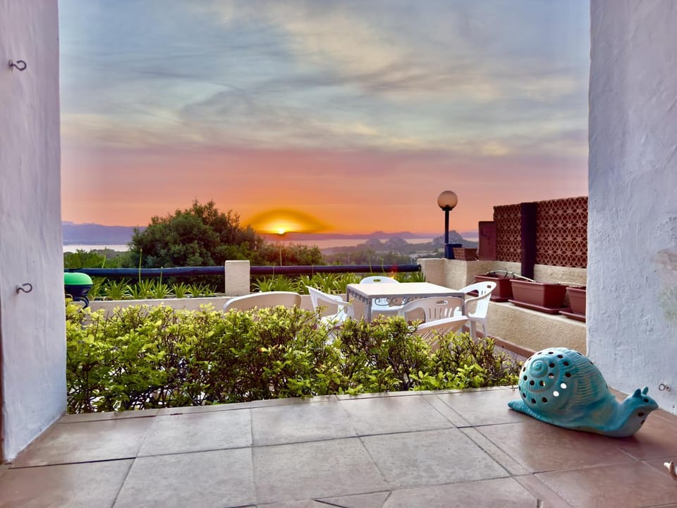 Patio, Natural landscape, Balcony/Terrace, Sunset