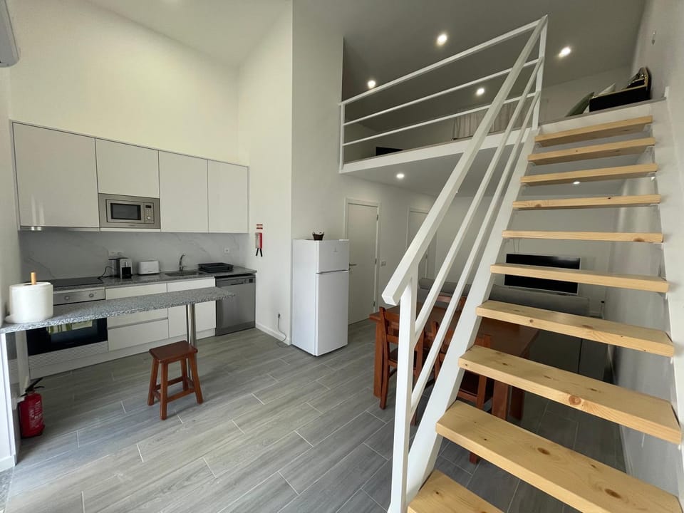 Living room, Communal kitchen