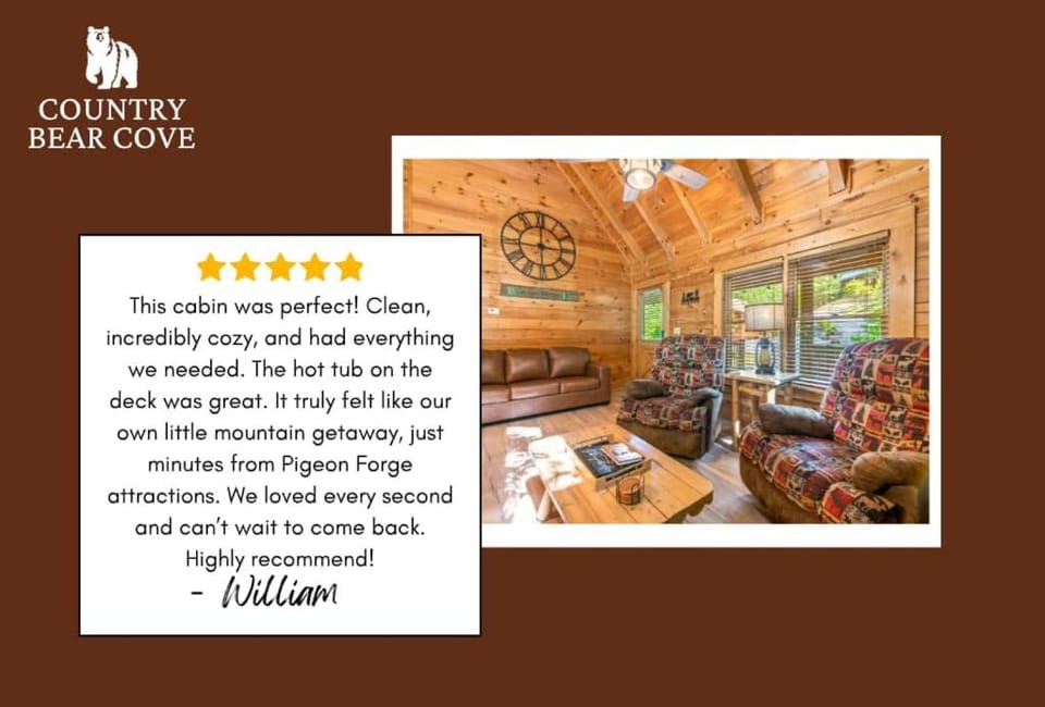 Country Bear Cove - Hot Tub Games & Deck with View House in Pigeon Forge