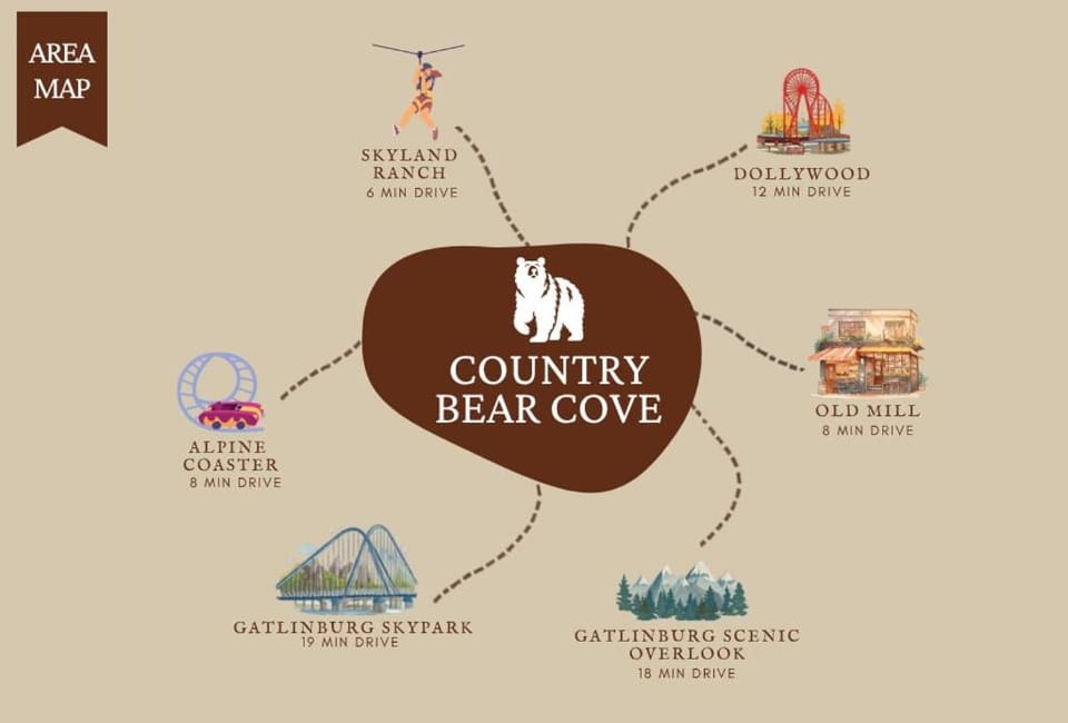 Country Bear Cove - Hot Tub Games & Deck with View House in Pigeon Forge