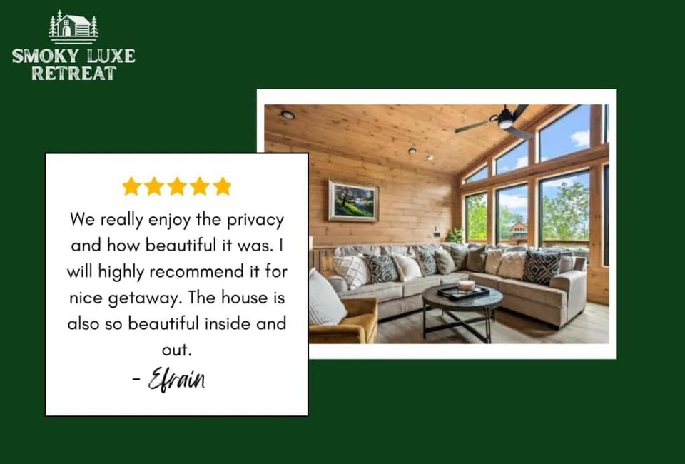 Stunning Cabin for 6 with Hot Tub & Pool Table Cabin in Sevier County