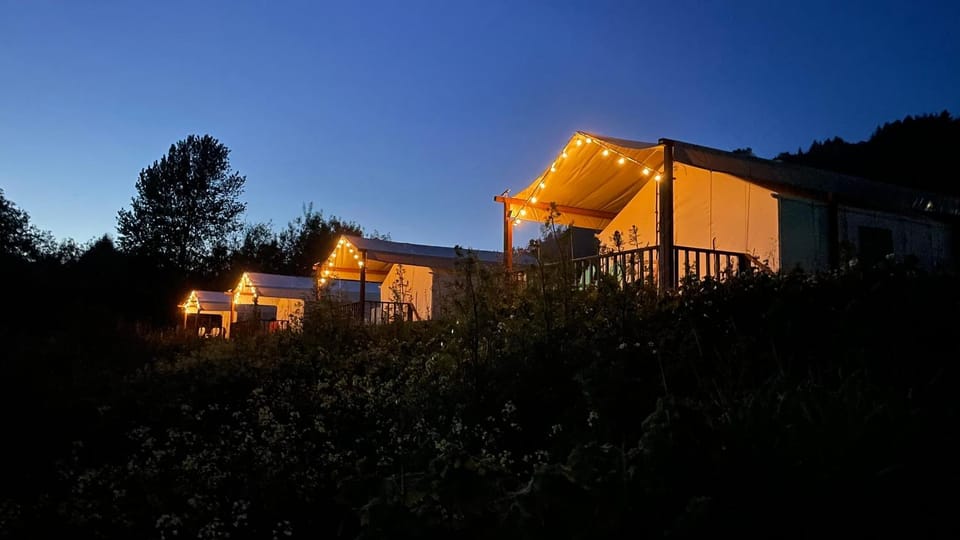 Property building, Night, Natural landscape