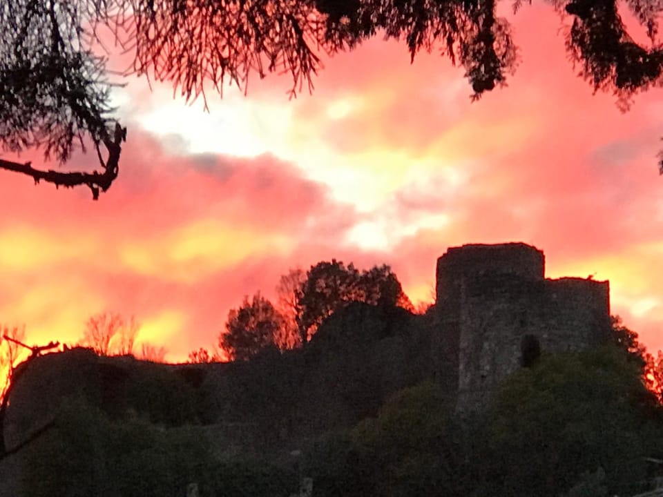 Nearby landmark, Sunset