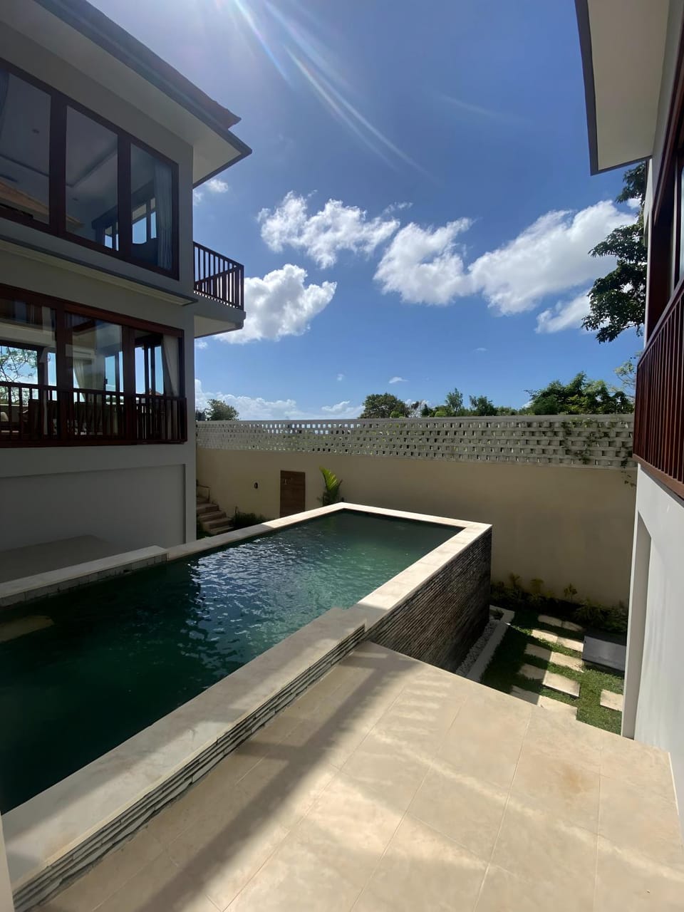 Patio, Natural landscape, Swimming pool