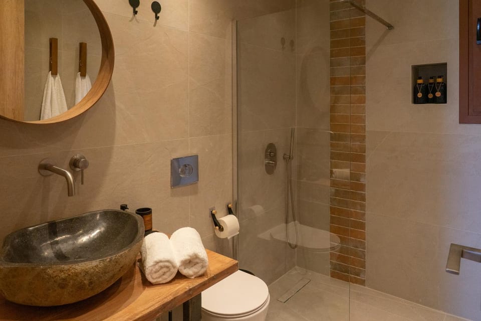 Shower, Toilet, Bathroom, towels
