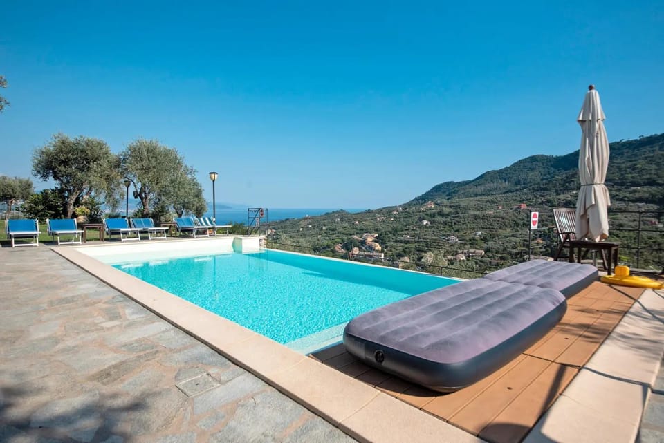 Natural landscape, Mountain view, Pool view, Sea view, Swimming pool, sunbed