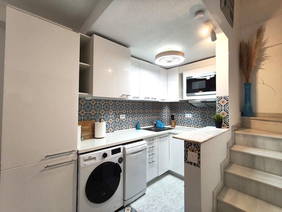 Kitchen or kitchenette, stove, kitchen