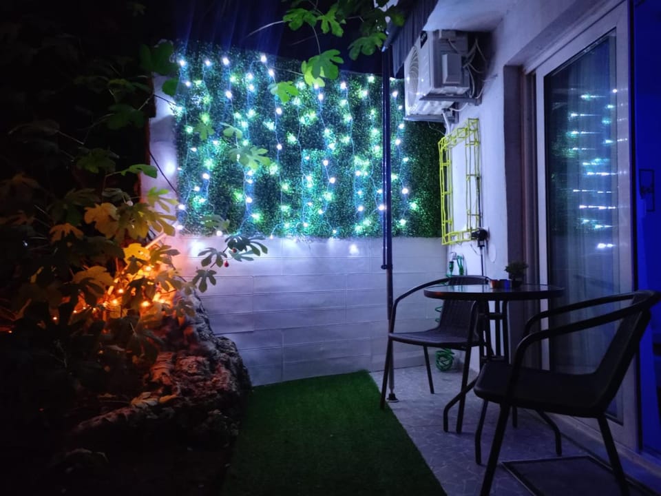 Night, Garden, Inner courtyard view