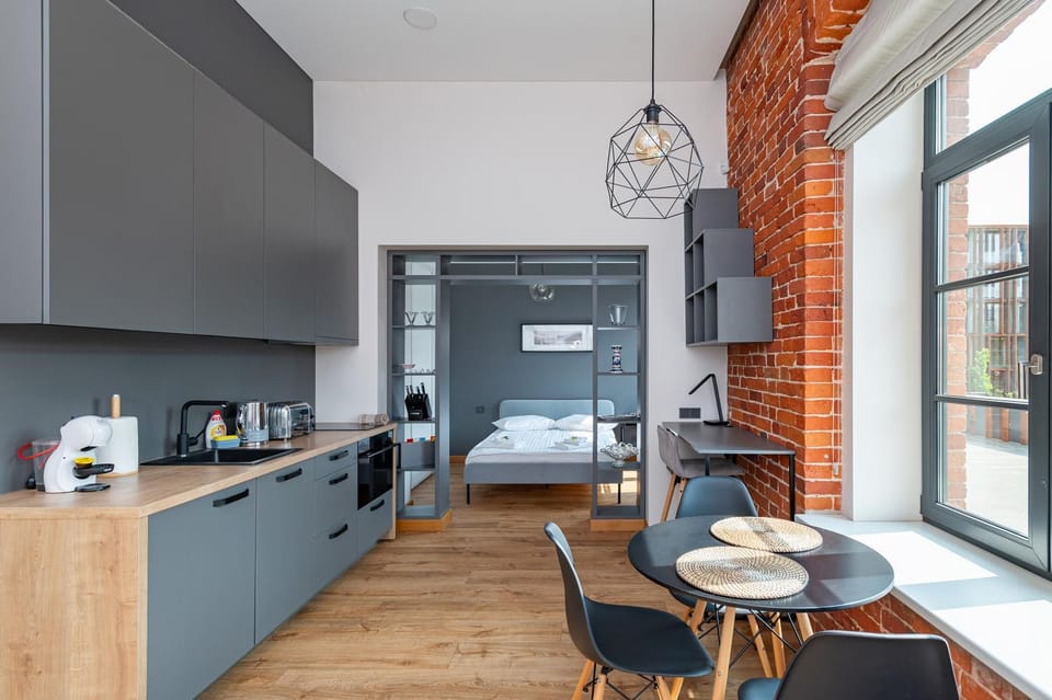 Bed, Coffee/tea facilities, Kitchen or kitchenette, Dining area, Bedroom
