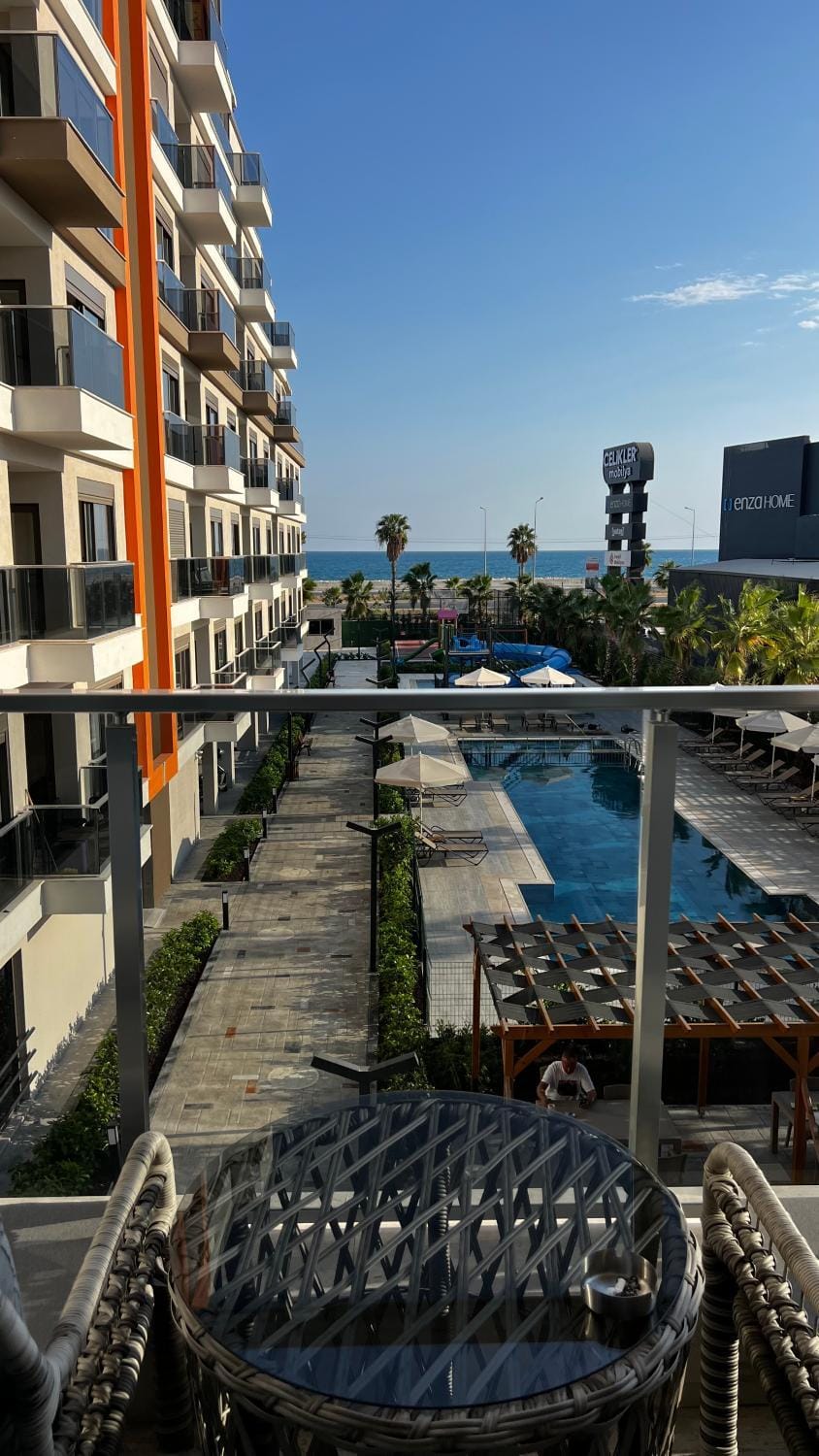 View (from property/room), Balcony/Terrace, Pool view, Swimming pool