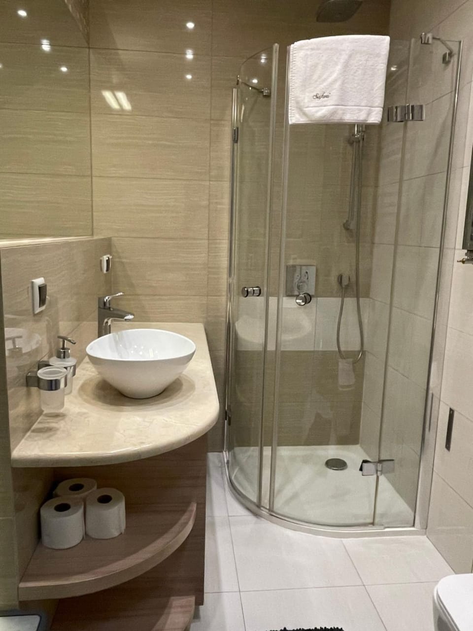 Shower, Toilet, Bathroom, towels