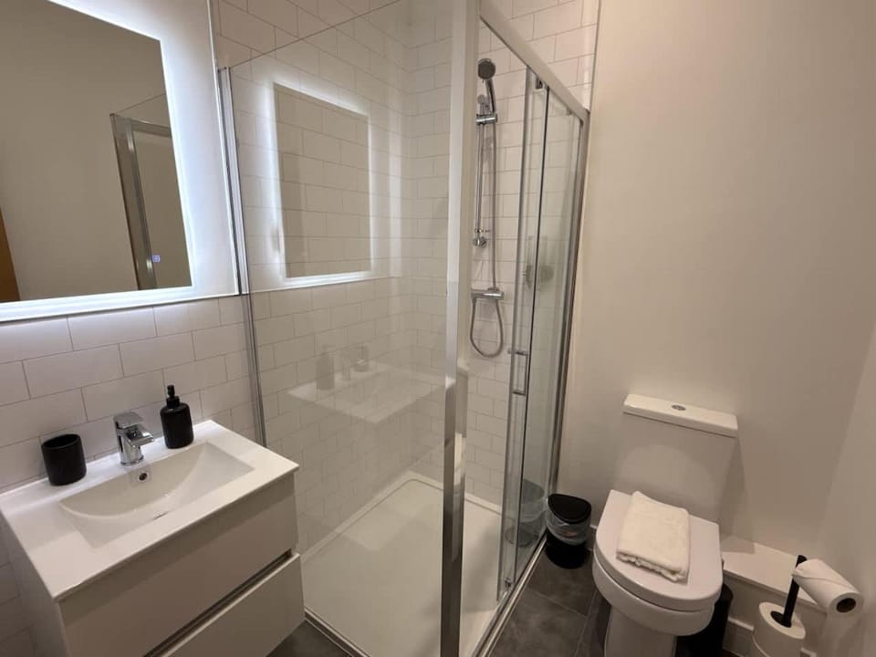Shower, Toilet, Bathroom, towels