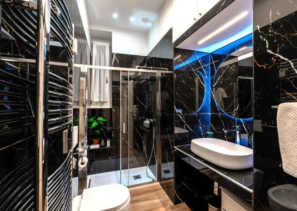 Shower, Bathroom, bidet, hair dryier, heating