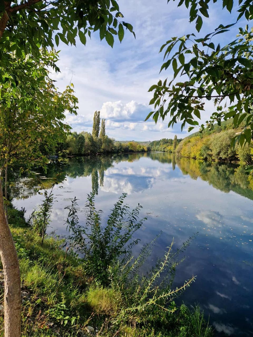 Spring, Day, Natural landscape, River view