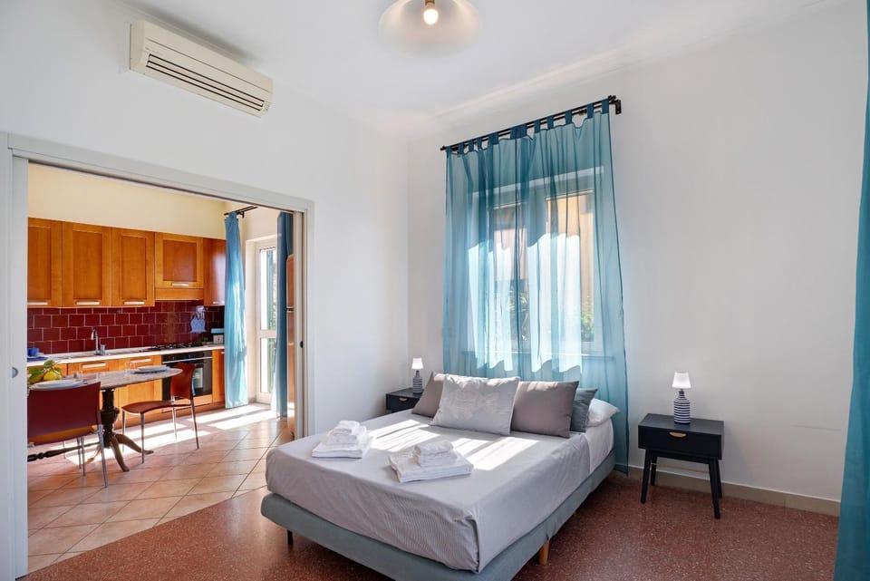 Property building, Living room, Bedroom