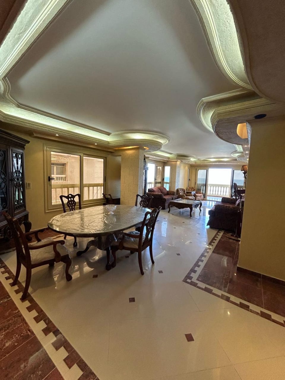 Living room, Seating area, Dining area