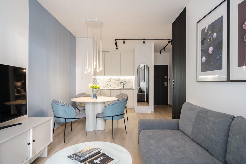 Kitchen or kitchenette, Living room, Photo of the whole room, Seating area, Dining area