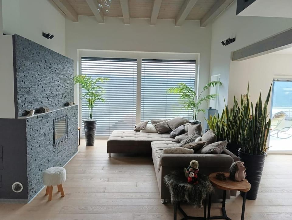 View (from property/room), Living room, Seating area, Family, fireplace