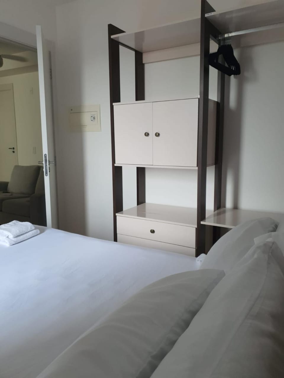 Bed, Photo of the whole room, Bedroom, wardrobe