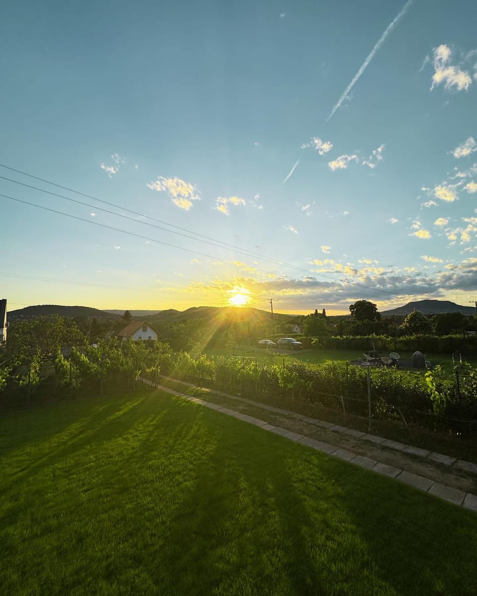 Natural landscape, Mountain view, Sunset