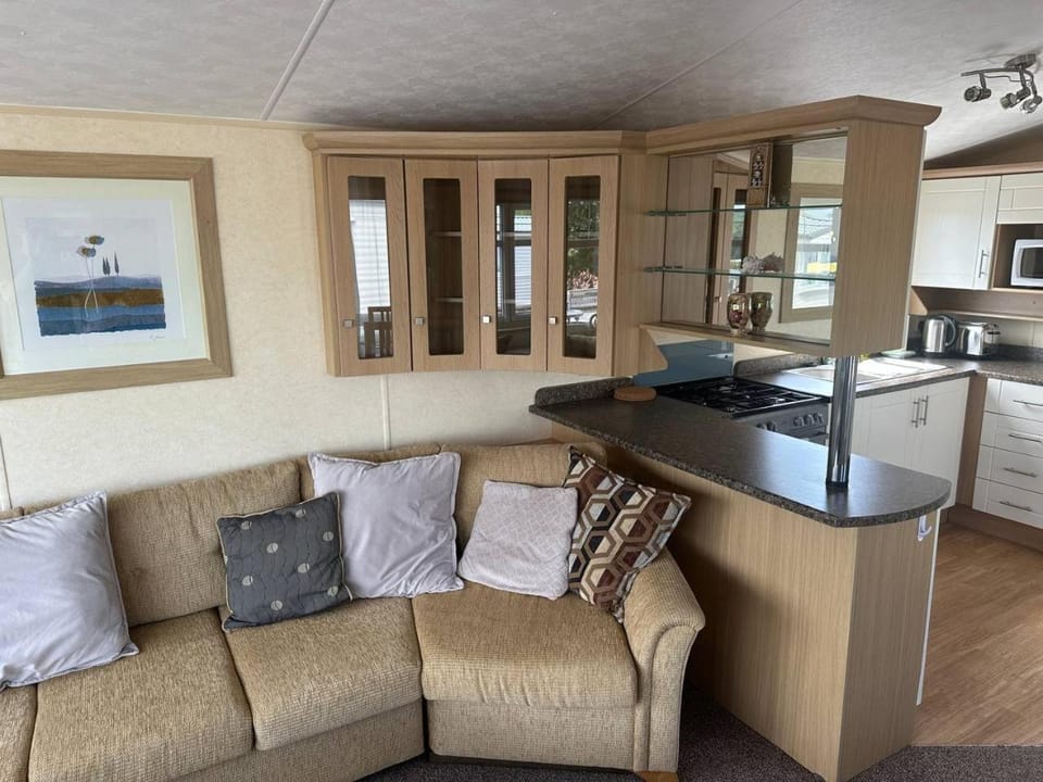 Kitchen or kitchenette, Living room, Seating area, Dining area, stove