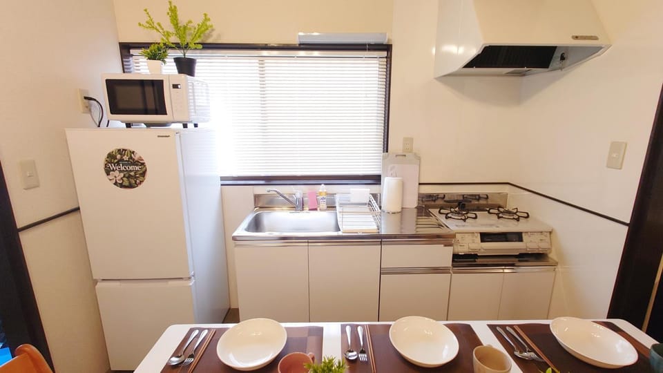 Kitchen or kitchenette, microwave, stove, kitchen, kitchen