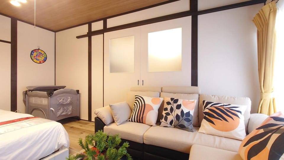 Living room, cot